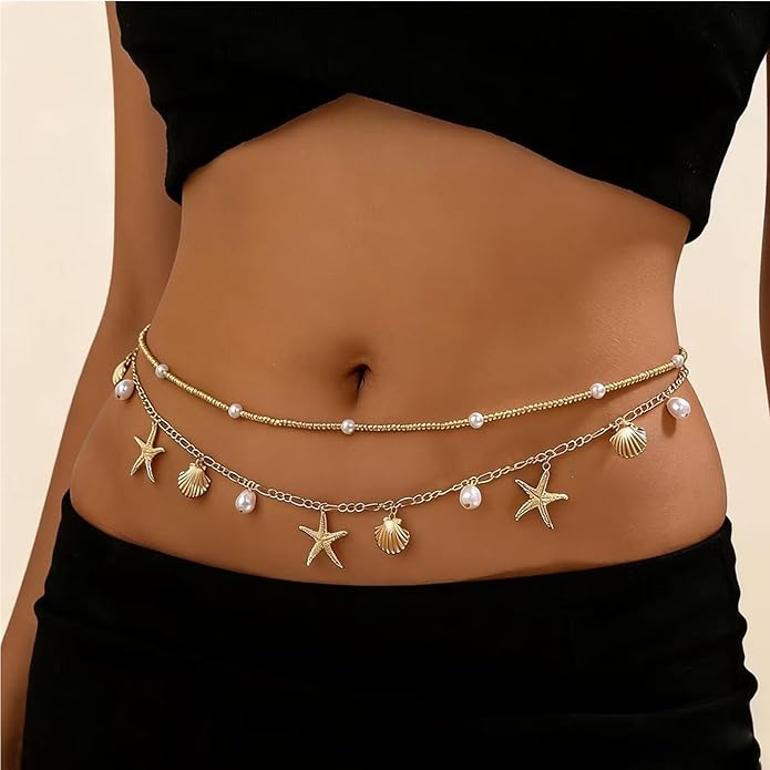 Bohemian Body Chains Bikini Waist Jewelry Beach Summer Vacation Festival Boho Accessories