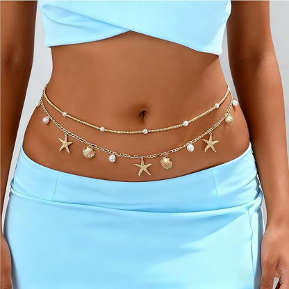 Bohemian Body Chains Bikini Waist Jewelry Beach Summer Vacation Festival Boho Accessories